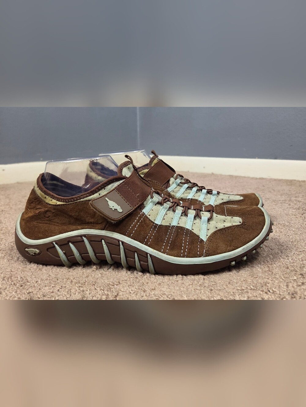 Rocket Dog Brown and Light Blue Suede Casual Sneakers